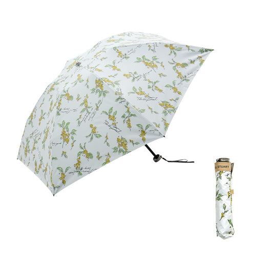日傘 イエロー 50cm 1JI27777-77-53 / 手開き式 折りたたみ傘 晴雨兼用 金木犀
