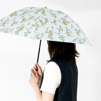 日傘 イエロー 50cm 1JI27777-77-53 / 手開き式 折りたたみ傘 晴雨兼用 金木犀