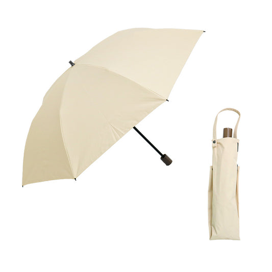 日傘 ライトベージュ 55cm 1BH22028-28-81 / 東レ サマーシールド 手開き式 折りたたみ傘 晴雨兼用 スマート2Way