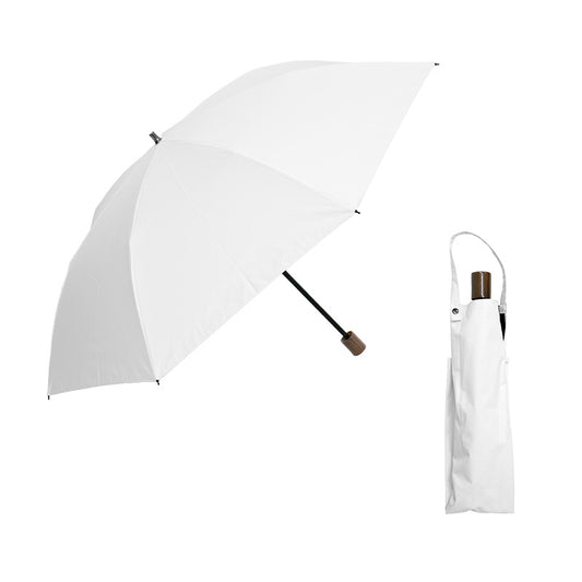 日傘 ホワイト 55cm 1BH22028-28-90 / 東レ サマーシールド 手開き式 折りたたみ傘 晴雨兼用 スマート2Way
