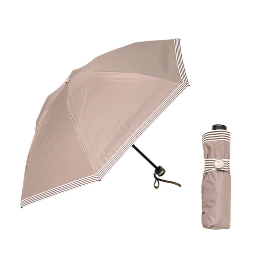 日傘 ベージュ 55cm 1BH27229-29-83 / 東レ サマーシールド 手開き式 折りたたみ傘 晴雨兼用 グログランリボン