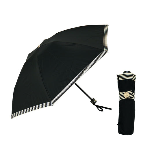 日傘 ブラック 55cm 1BH27229-29-98 / 東レ サマーシールド 手開き式 折りたたみ傘 晴雨兼用 グログランリボン