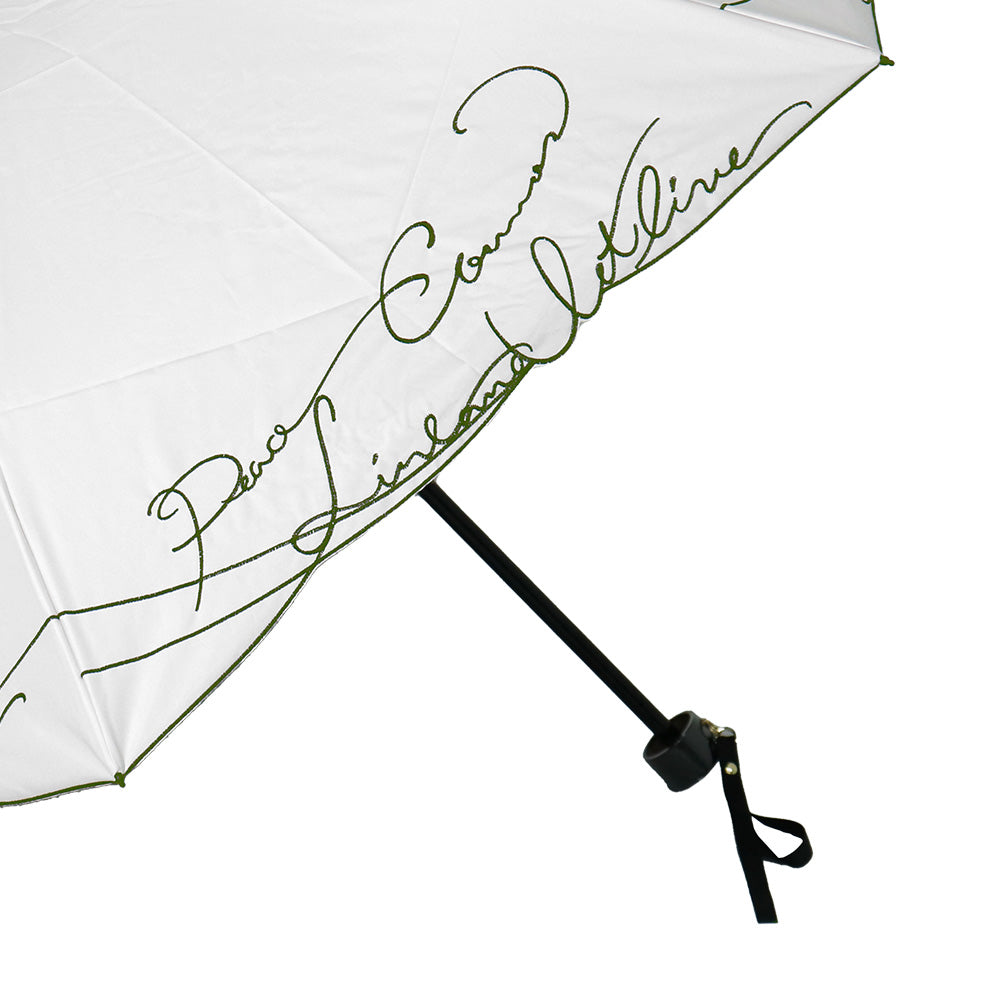 日傘 ホワイト 50cm 1BH27726-26-90 / 東レ サマーシールド 手開き式 折りたたみ傘 晴雨兼用 カリグラフィー刺繍