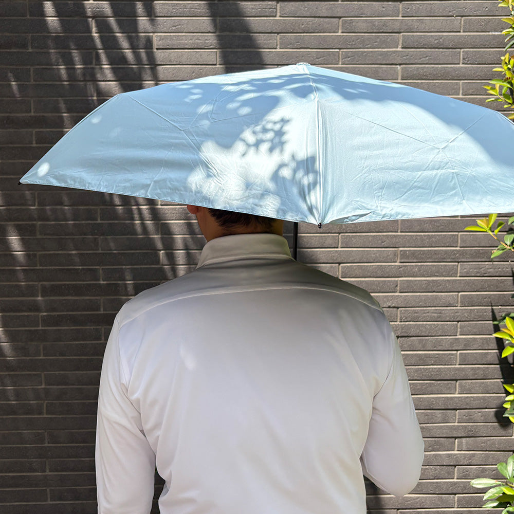 日傘 レイクブルー	55cm / 自動開閉式 折りたたみ傘 晴雨兼用