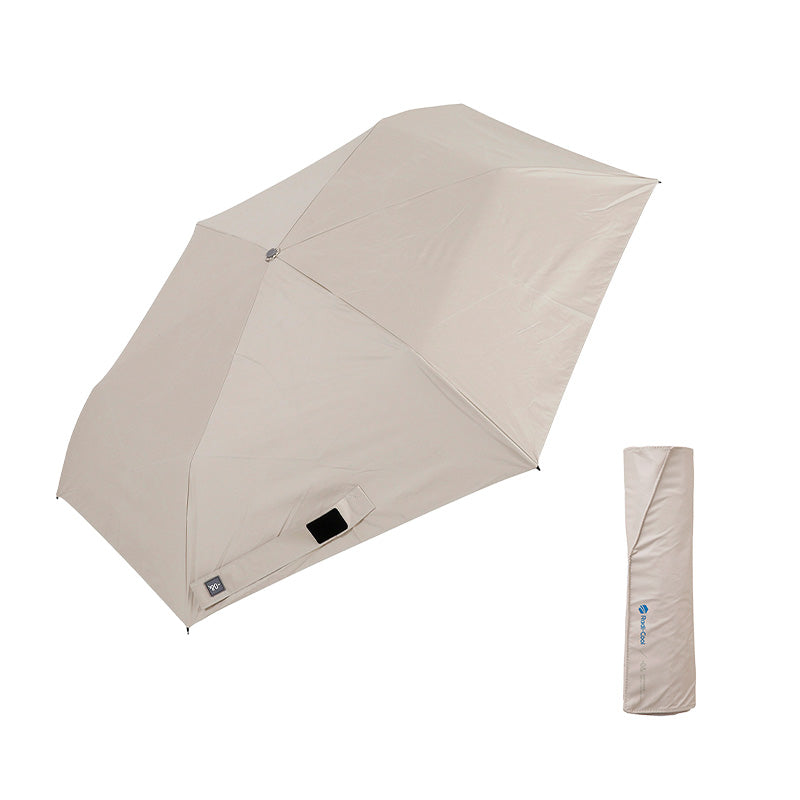 日傘 ベージュ 55cm / Radi-Cool 手開き式 折りたたみ傘 晴雨兼用