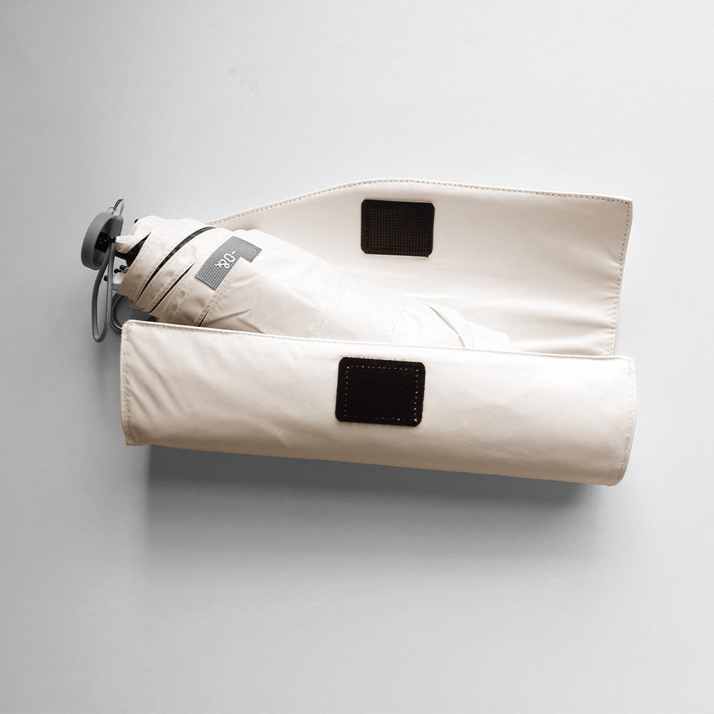 日傘 ベージュ 55cm / Radi-Cool 手開き式 折りたたみ傘 晴雨兼用