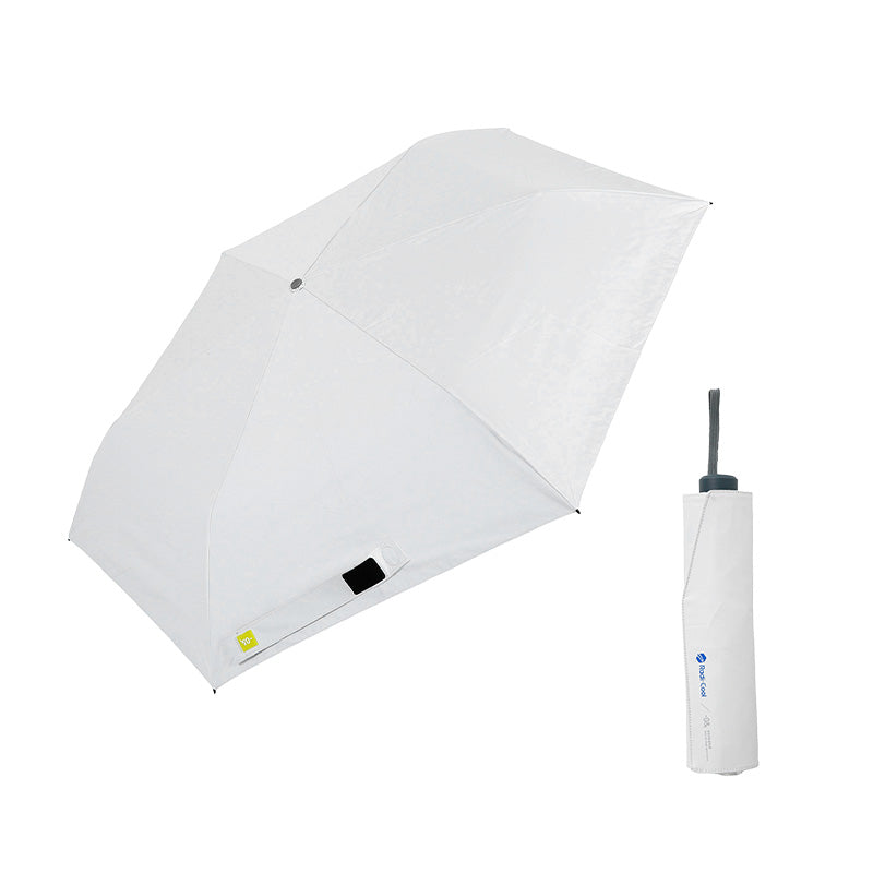 日傘 ホワイト 58cm / Radi-Cool 手開き式 折りたたみ傘 晴雨兼用