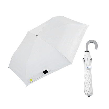 日傘 ホワイト 50cm / Radi-Cool ジャンプ式 折りたたみ傘 晴雨兼用