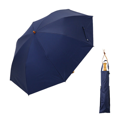 日傘 瑠璃紺 るりこん 55cm LDWP-55HK-38015 / 手開き式 折りたたみ傘 晴雨兼用 日本伝統色×ワンカラー
