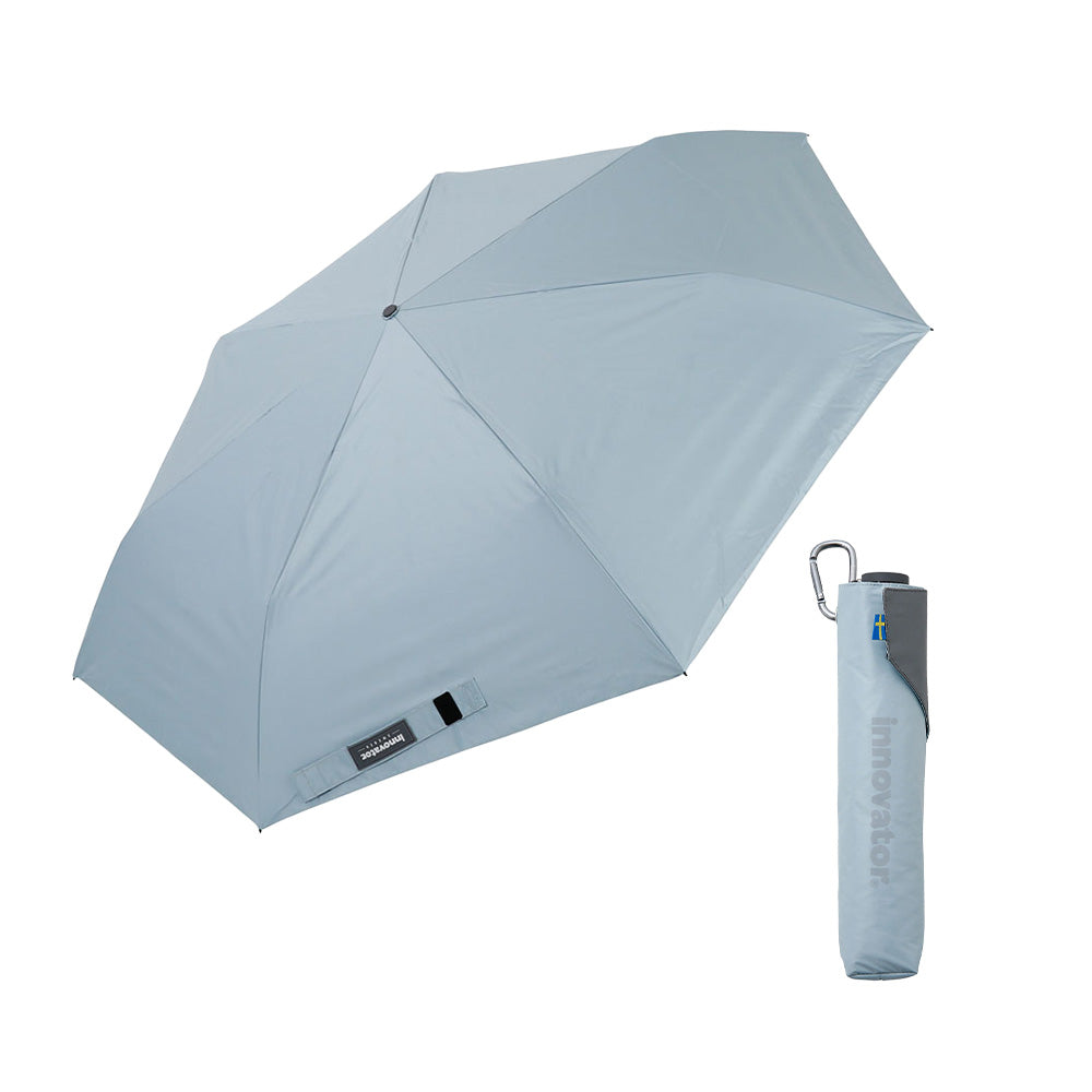 日傘 ペールブルー	60cm / 手開き式 折りたたみ傘 晴雨兼用