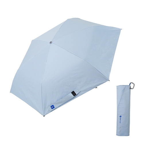 日傘 サックス 55cm / Radi-Cool 手開き式 折りたたみ傘 晴雨兼用