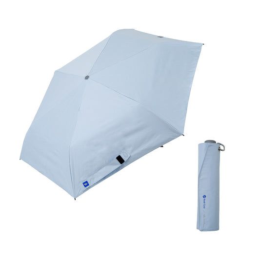 日傘 サックス 58cm / Radi-Cool 手開き式 折りたたみ傘 晴雨兼用