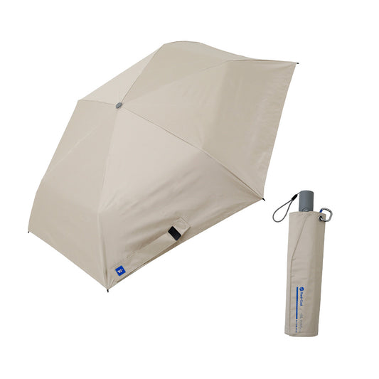 日傘 ベージュ 55cm / Radi-Cool 自動開閉式 折りたたみ傘 晴雨兼用