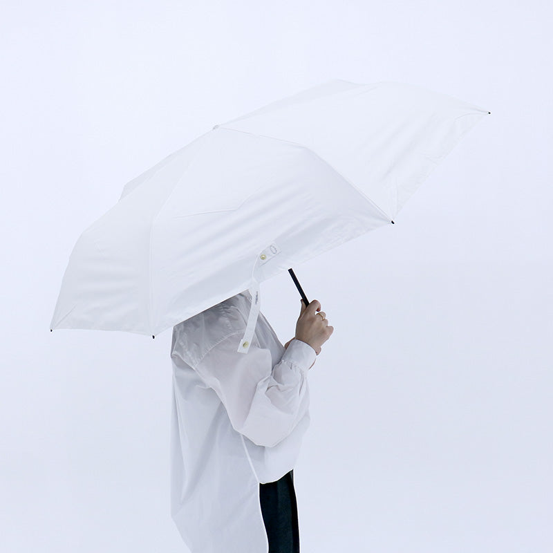 日傘 ホワイト インサイドプレーン 60cm LDSI-I-60PM-1 / Radi-Cool 手開き式 折りたたみ傘 晴雨兼用
