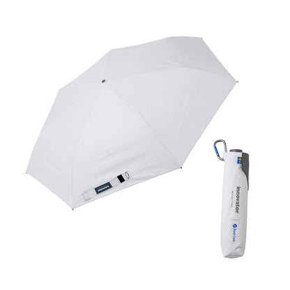 日傘 ホワイト×シルバー 60cm IN-RDC-60M-1 / Radi-Cool 手開き式 折りたたみ傘 晴雨兼用