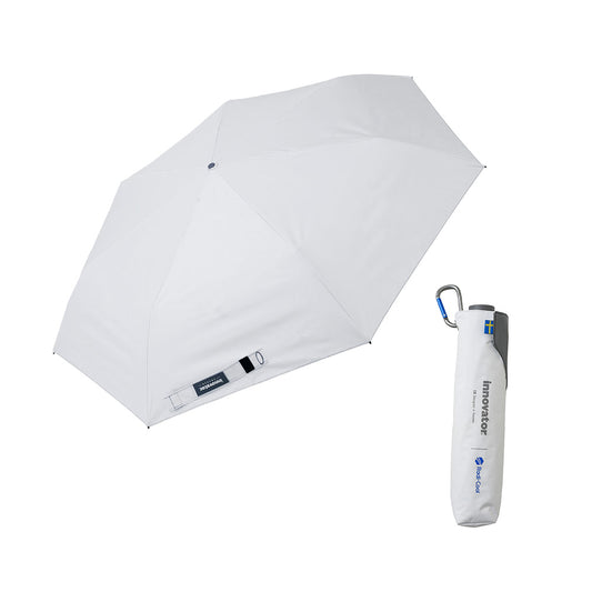 日傘 ホワイト×シルバー 60cm IN-RDC-60M-1 / Radi-Cool 手開き式 折りたたみ傘 晴雨兼用