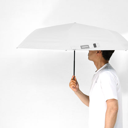日傘 ホワイト×シルバー 60cm IN-RDC-60M-1 / Radi-Cool 手開き式 折りたたみ傘 晴雨兼用