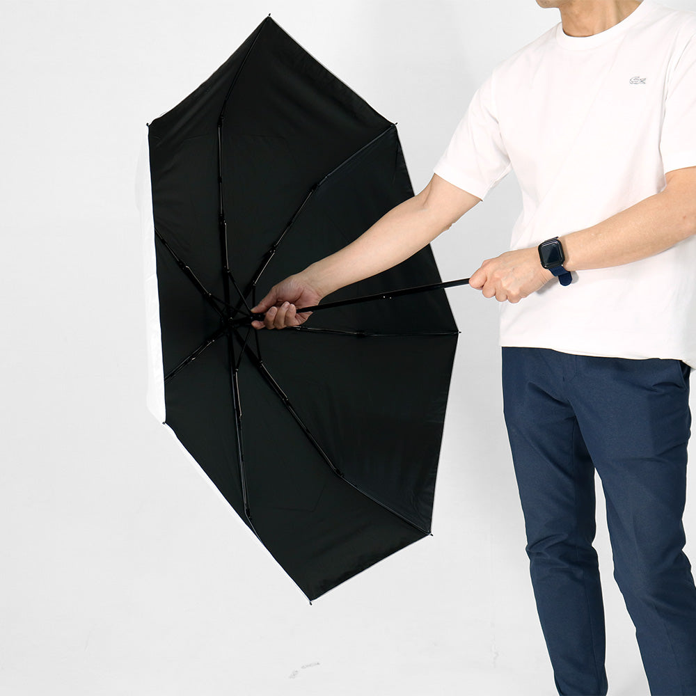 日傘 ホワイト×シルバー 60cm IN-RDC-60M-1 / Radi-Cool 手開き式 折りたたみ傘 晴雨兼用