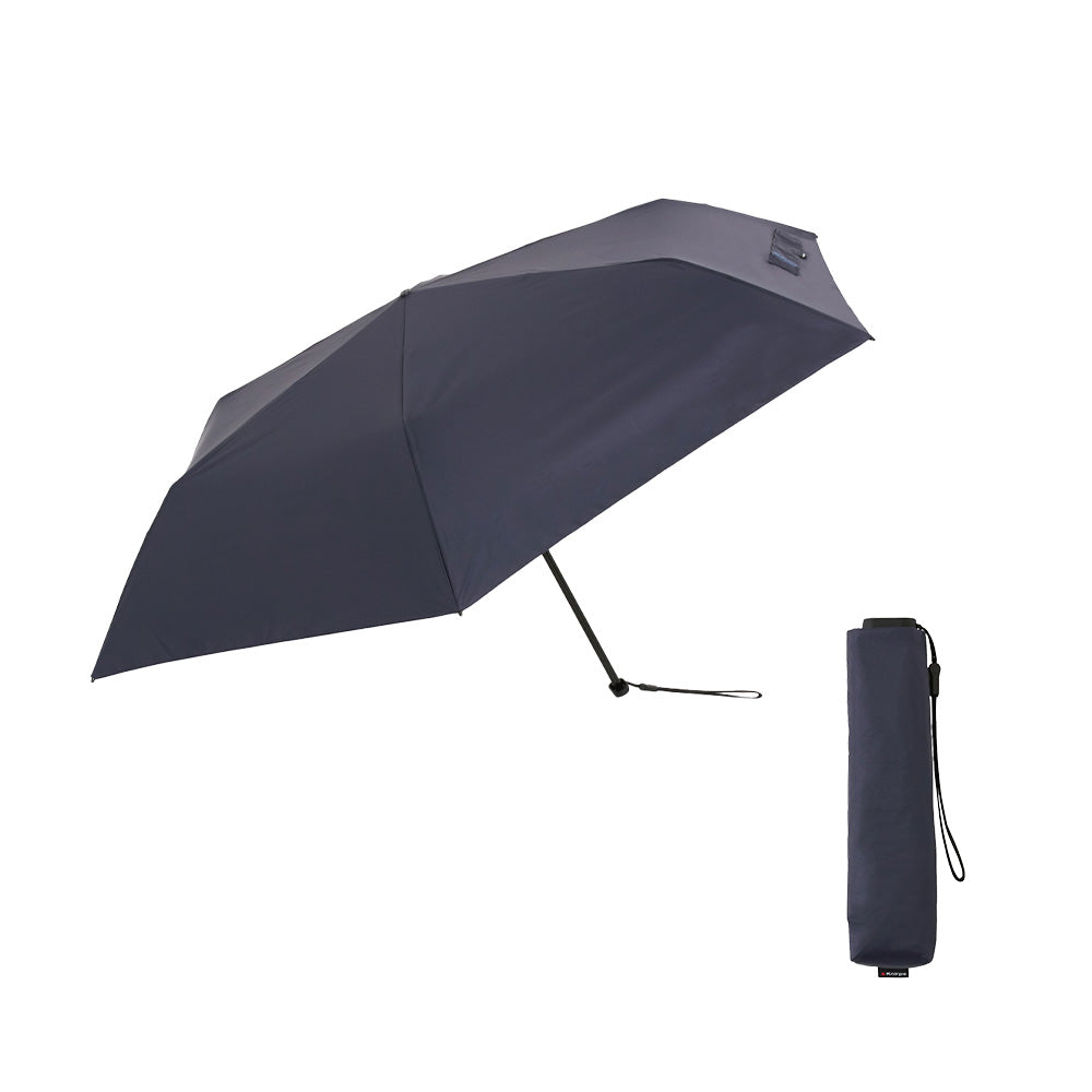 雨傘 ネイビー 50cm KNU050-1201 / 手開き式 折りたたみ傘 晴雨兼用 US.050