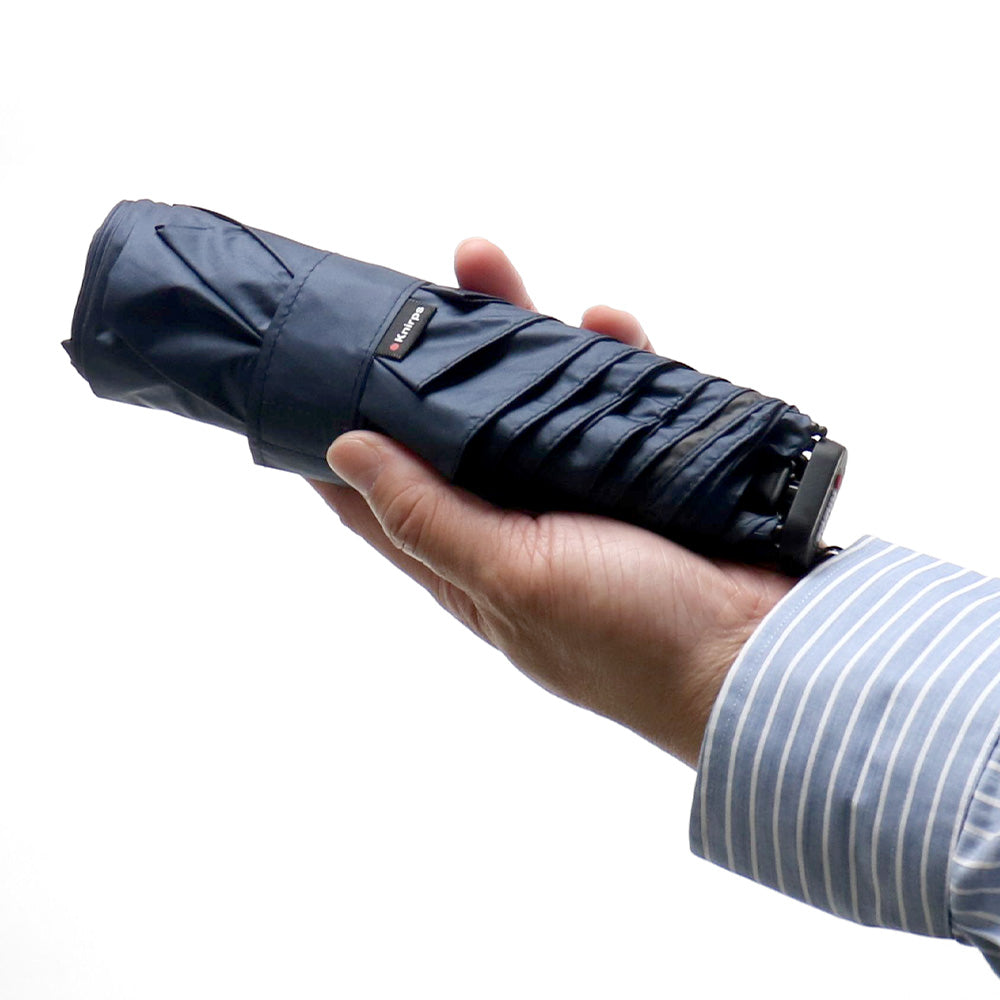 雨傘 ネイビー 50cm KNU050-1201 / 手開き式 折りたたみ傘 晴雨兼用 US.050