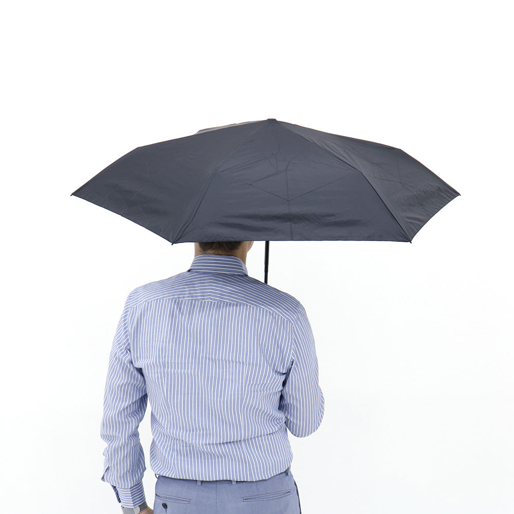 雨傘 ネイビー 50cm KNU050-1201 / 手開き式 折りたたみ傘 晴雨兼用 US.050