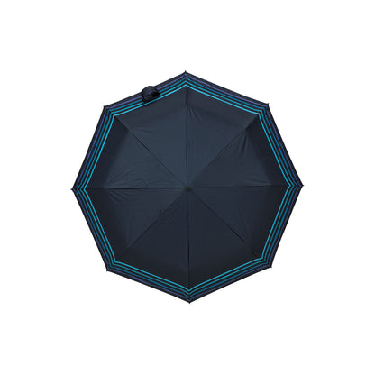 雨傘 ストライプミスティックブルー 53cm KNTL220-4003S / 自動開閉式 折りたたみ傘 晴雨兼用 T.220