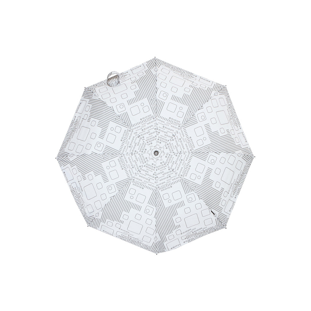 雨傘 キューブグレー 53cm KNTL220-87722S / 自動開閉式 折りたたみ傘 晴雨兼用 T.220