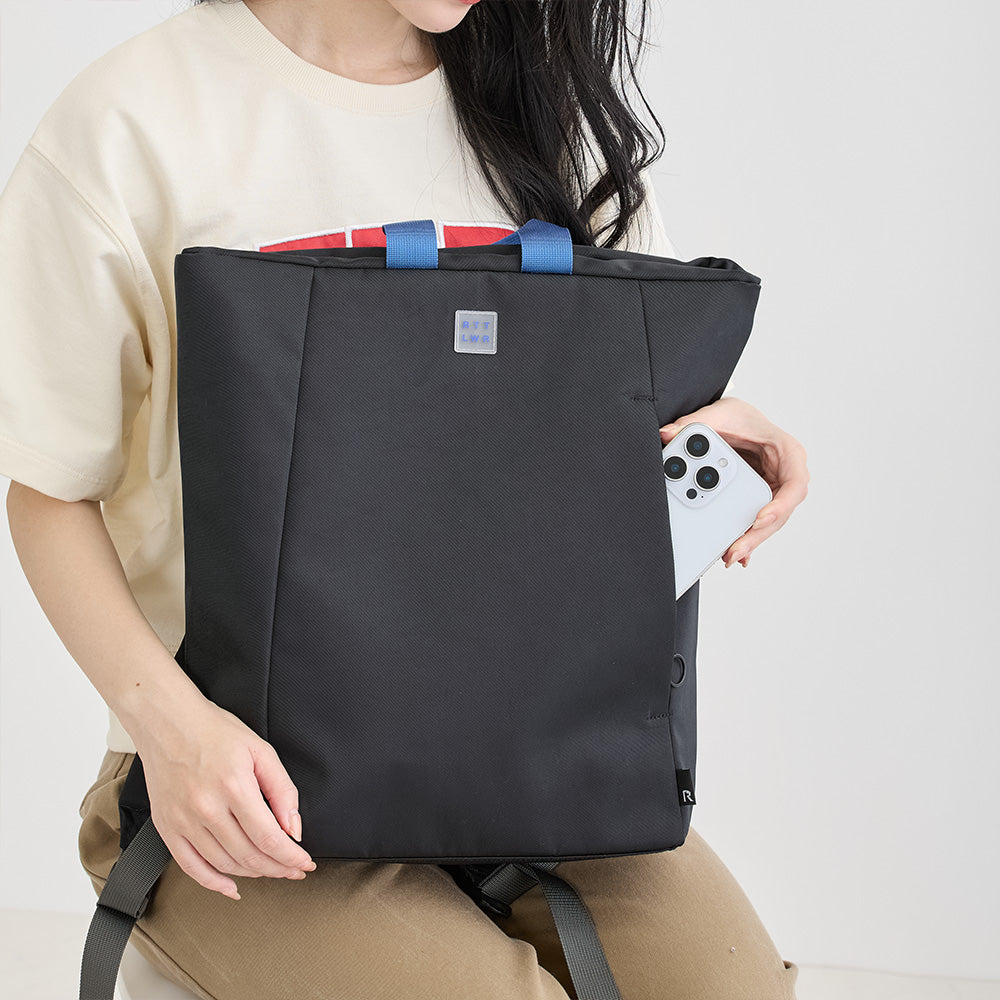 2WAY トートバッグ リュックサック ブラック  / SN.セオルー.ライトウォーターリペレント-H