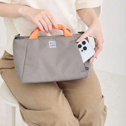 2WAY ショルダー トートバッグ グレー  / ベビールー.ライトウォーターリペレント-H