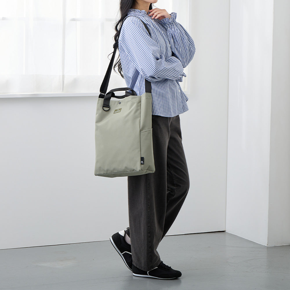 2WAY ショルダー トートバッグ カーキ / SC.トール2WAY.リップストップ-A