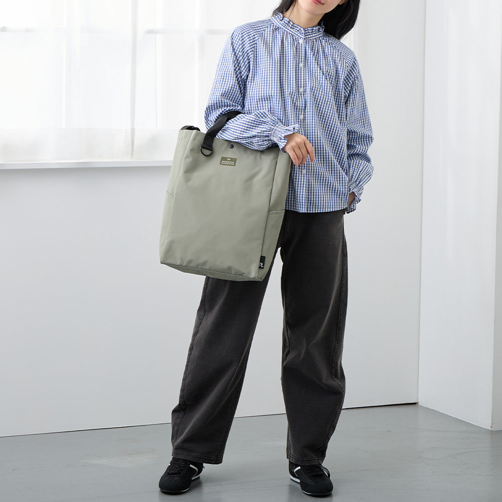 2WAY ショルダー トートバッグ カーキ / SC.トール2WAY.リップストップ-A