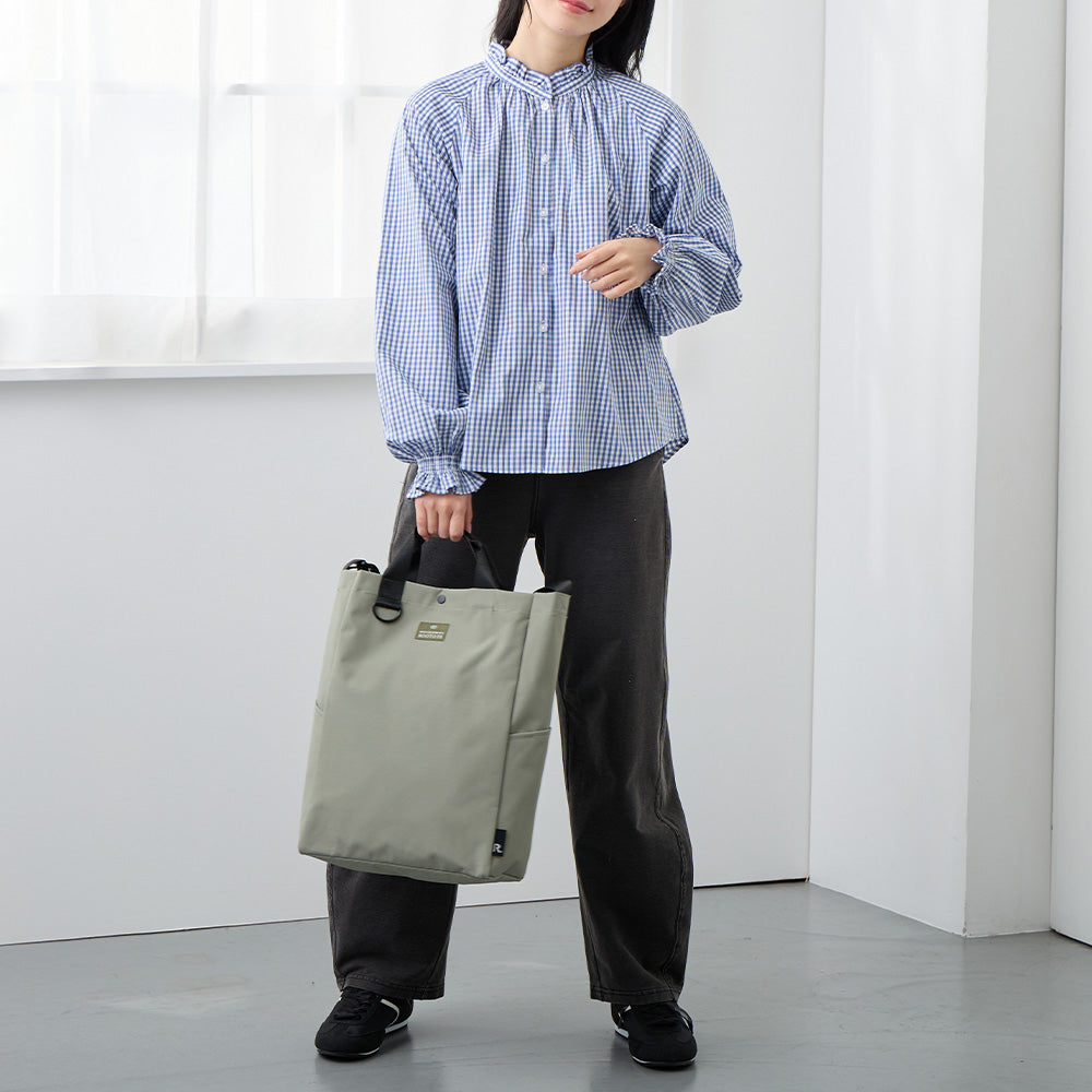 2WAY ショルダー トートバッグ カーキ / SC.トール2WAY.リップストップ-A