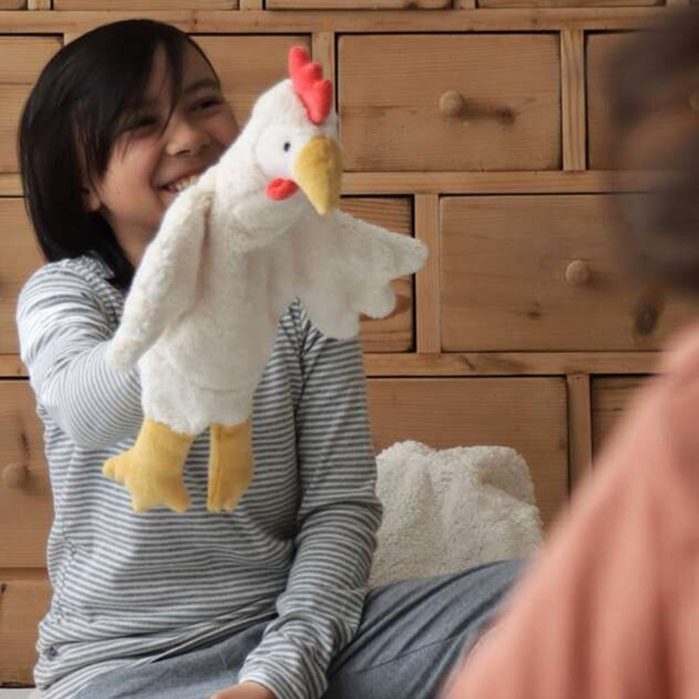 ハンドパペット Chicken ( にわとり ) ホワイト / Hand puppet