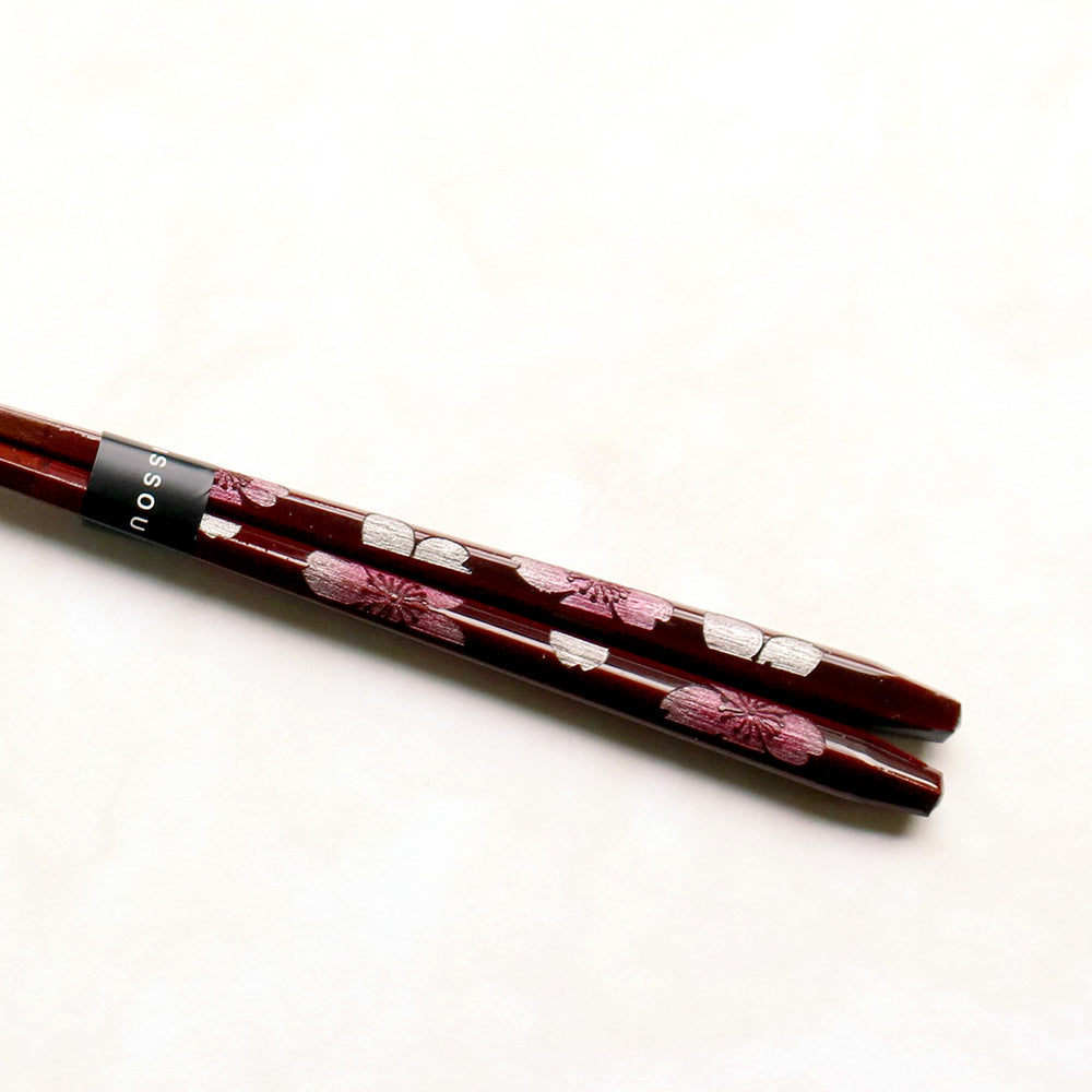 箸 二膳 + 箸置き 桜彩 39394 / 桐箱