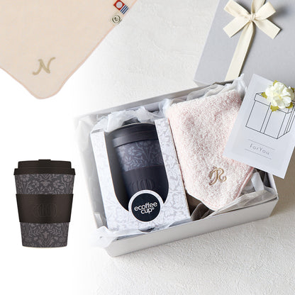 タンブラー William Morris 350ml + タオルハンカチ パウダーピンク / Premium Gift Set