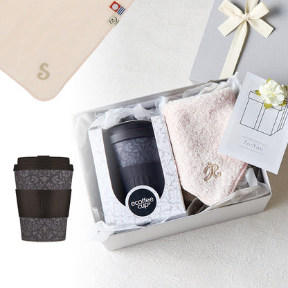 タンブラー William Morris 350ml + タオルハンカチ パウダーピンク / Premium Gift Set