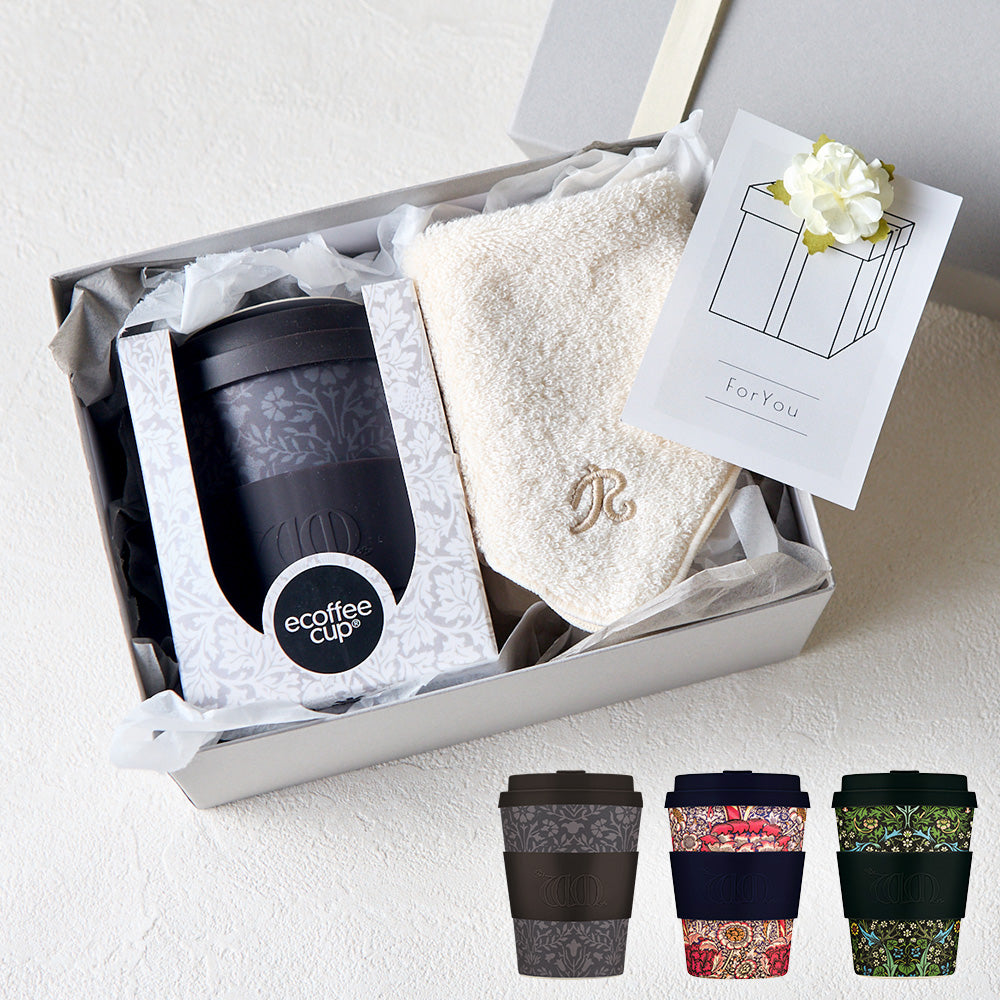 タンブラー William Morris 350ml + タオルハンカチ ナチュラル / Premium Gift Set