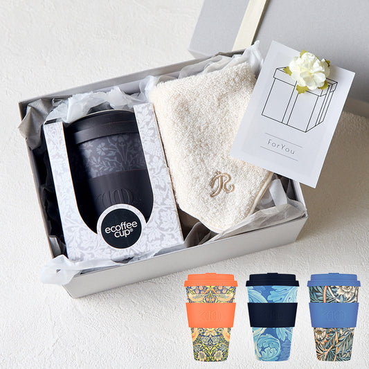 タンブラー William Morris 400ml + タオルハンカチ ナチュラル / Premium Gift Set