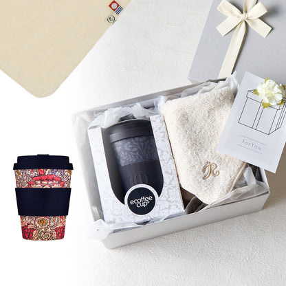 タンブラー William Morris 350ml + タオルハンカチ ナチュラル / Premium Gift Set