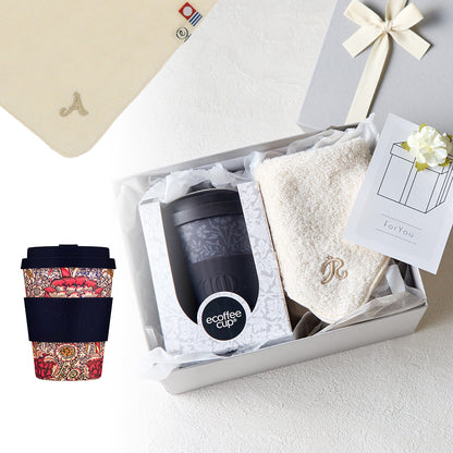 タンブラー William Morris 350ml + タオルハンカチ ナチュラル / Premium Gift Set