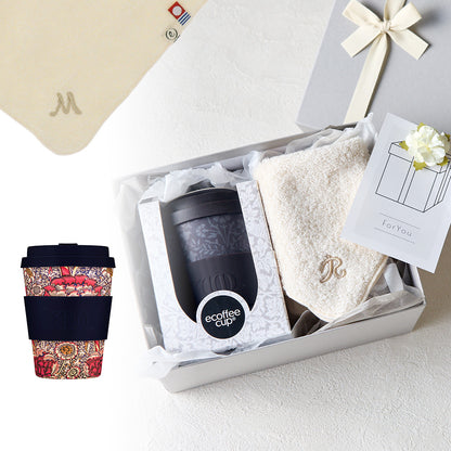 タンブラー William Morris 350ml + タオルハンカチ ナチュラル / Premium Gift Set