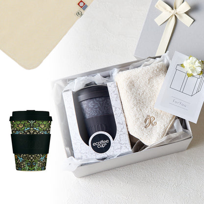 タンブラー William Morris 350ml + タオルハンカチ ナチュラル / Premium Gift Set