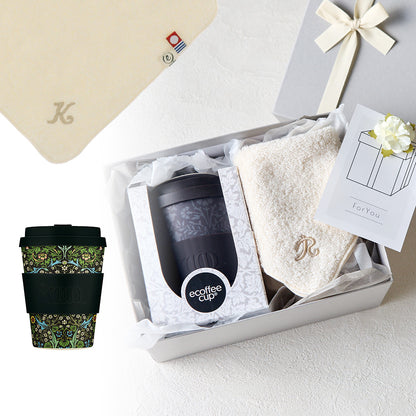 タンブラー William Morris 350ml + タオルハンカチ ナチュラル / Premium Gift Set