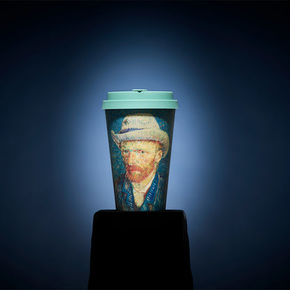 タンブラー Van Gogh 400ml + タオルハンカチ クラシックグレー / Premium Gift Set