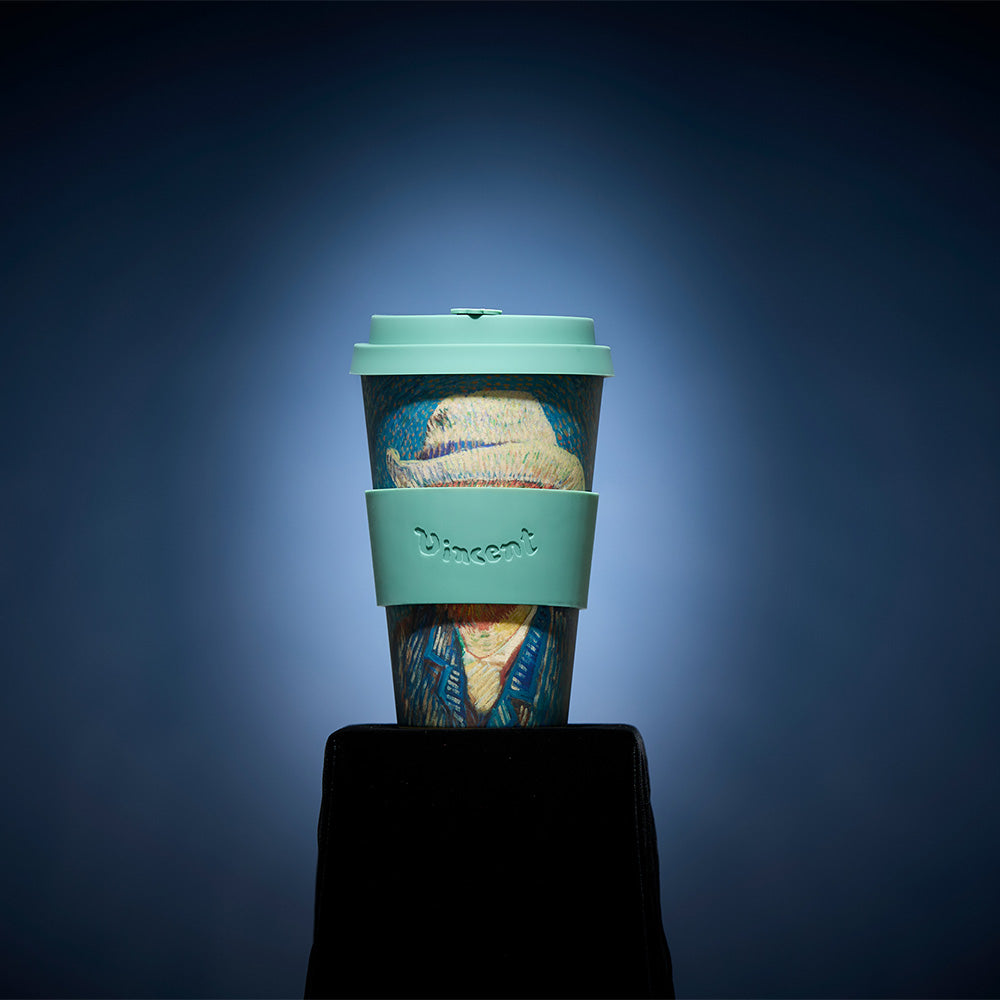 タンブラー Van Gogh 400ml + タオルハンカチ クラシックグレー / Premium Gift Set