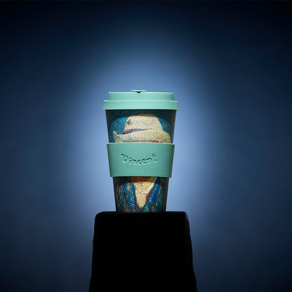 タンブラー Van Gogh 400ml + タオルハンカチ クラシックグレー / Premium Gift Set