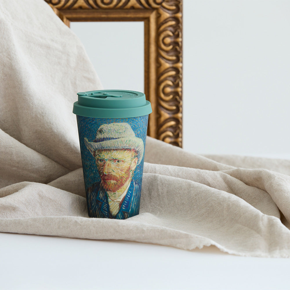 タンブラー Van Gogh 400ml + タオルハンカチ クラシックグレー / Premium Gift Set