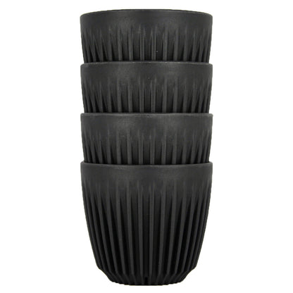 タンブラー チャコール 4個セット 175ml 6oz / HuskeeCup