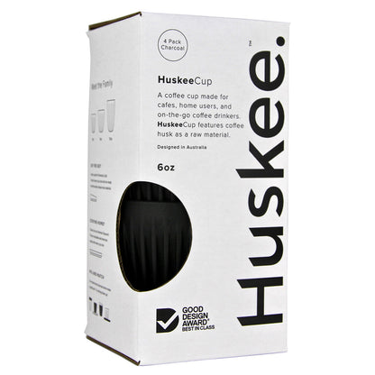 タンブラー チャコール 4個セット 175ml 6oz / HuskeeCup
