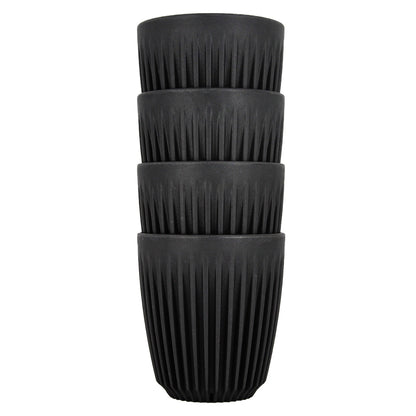 タンブラー チャコール 4個セット 235ml 8oz / HuskeeCup
